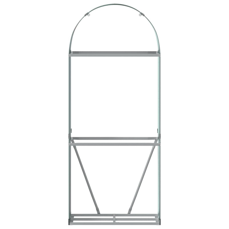 Log Holder Green 80x45x190 cm Galvanised Steel