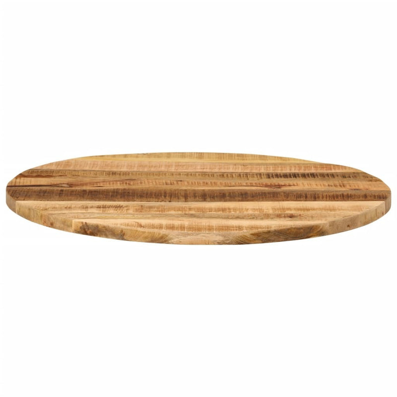 Table Top  90x2.5 cm Round Solid Wood Rough Mango