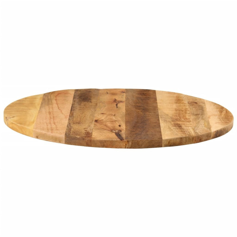 Table Top  90x2.5 cm Round Solid Wood Rough Mango