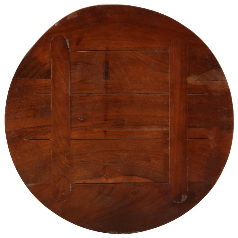 Table Top  50x1.5 cm Round Solid Wood Reclaimed