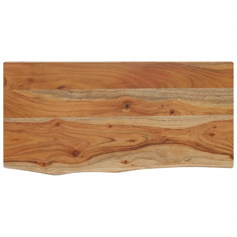 Wall Shelf 60x30x2.5 cm Rectangular Solid Wood Acacia Live Edge