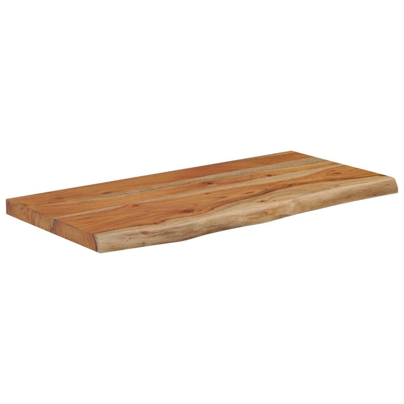 Wall Shelf 60x30x2.5 cm Rectangular Solid Wood Acacia Live Edge