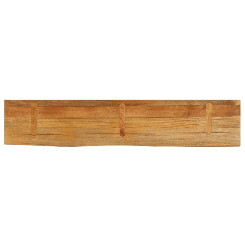 Table Top Live Edge 180x40x3.8 cm Solid Wood Mango