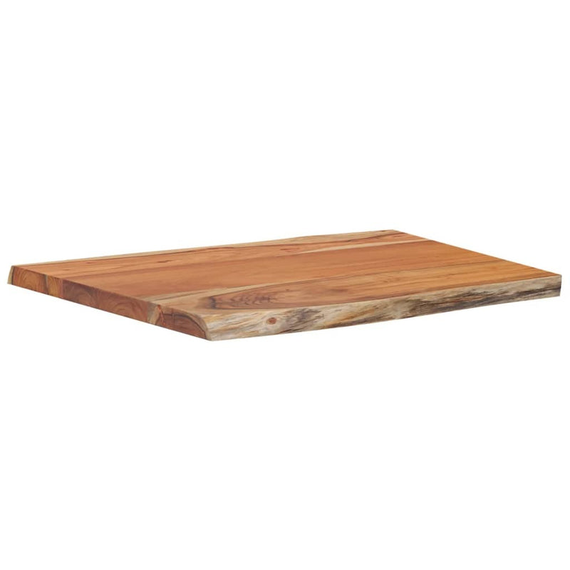 Table Top 70x60x2.5 cm Rectangular?Solid Wood Acacia Live Edge