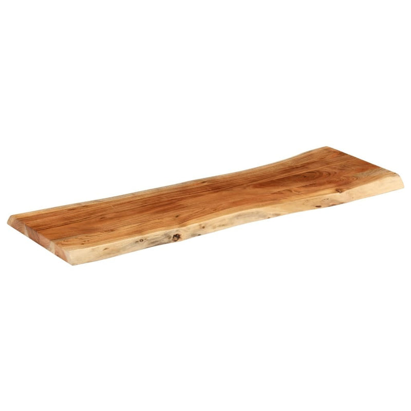 Table Top 110x40x3.8 cm Rectangular?Solid Wood Acacia Live Edge