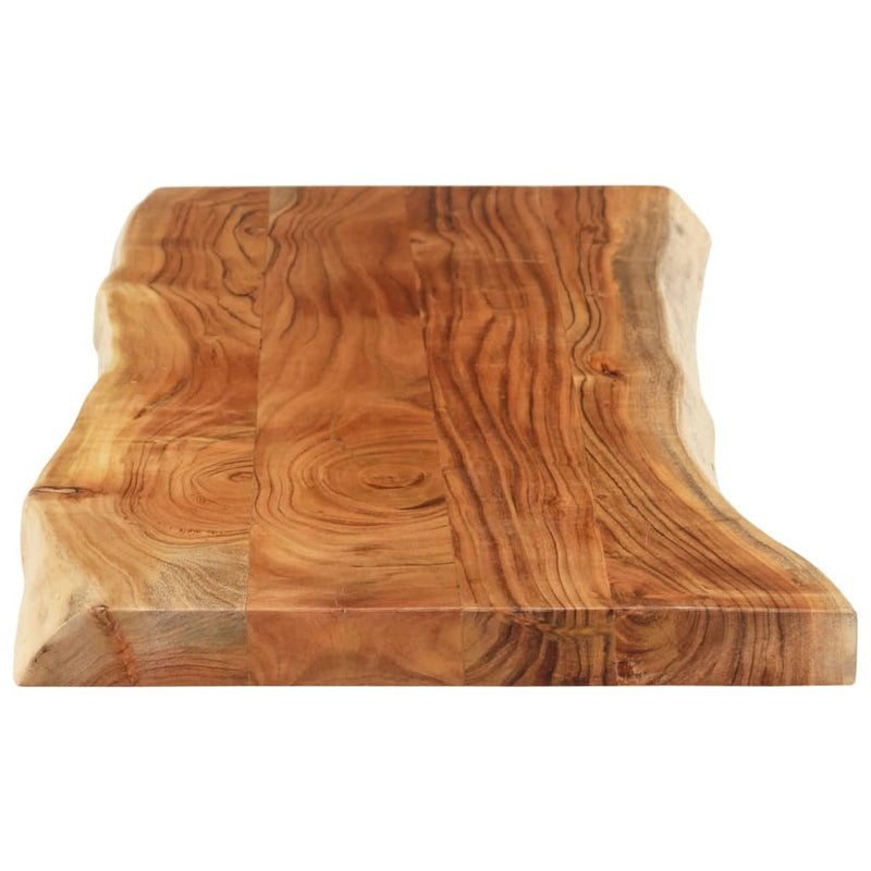 Table Top 110x40x3.8 cm Rectangular?Solid Wood Acacia Live Edge