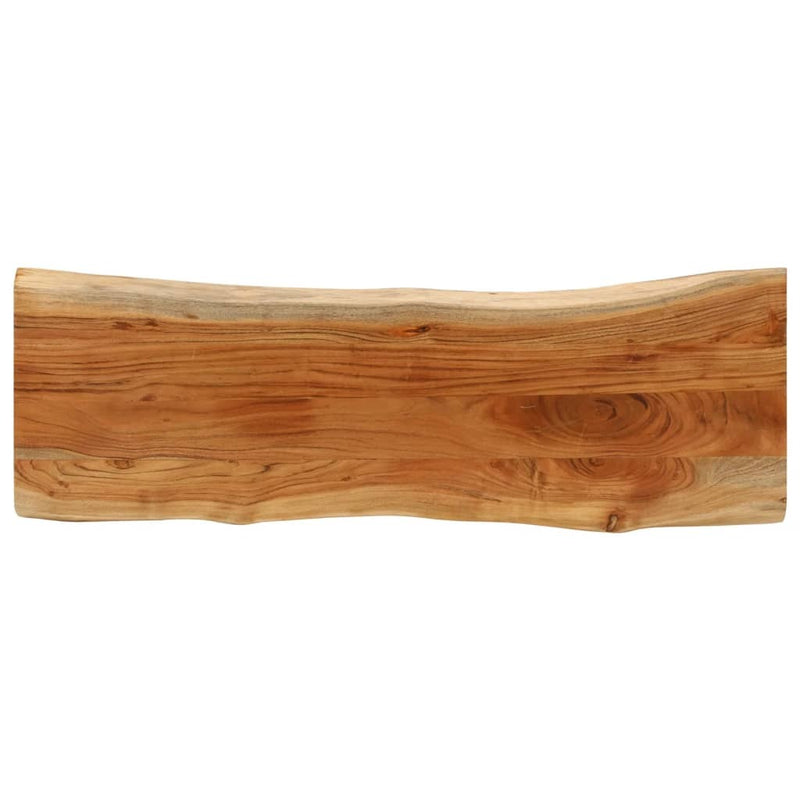 Table Top 110x40x3.8 cm Rectangular?Solid Wood Acacia Live Edge