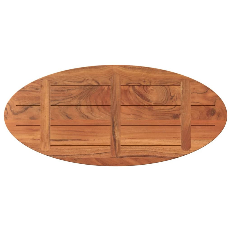 Table Top 110x40x3.8 cm Oval Solid Wood Acacia