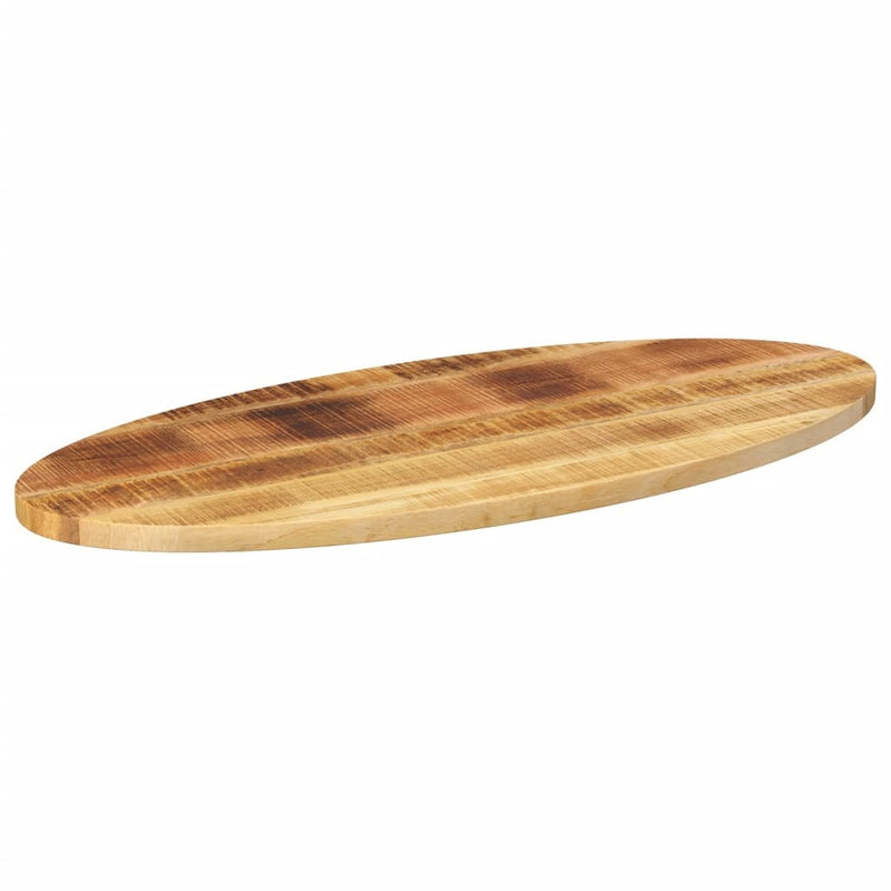 Table Top 100x40x2.5 cm Oval Solid Wood Mango