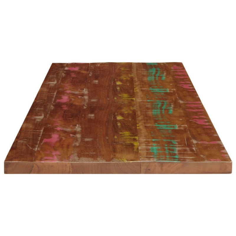 Table Top 100x70x2.5 cm Rectangular Solid Wood Reclaimed