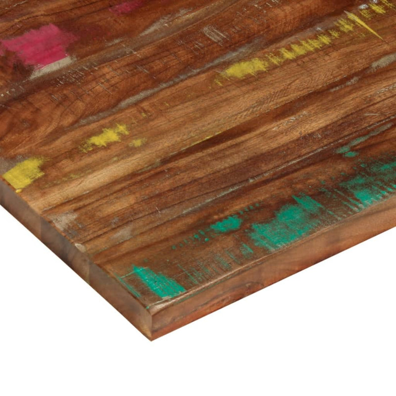 Table Top 100x70x2.5 cm Rectangular Solid Wood Reclaimed