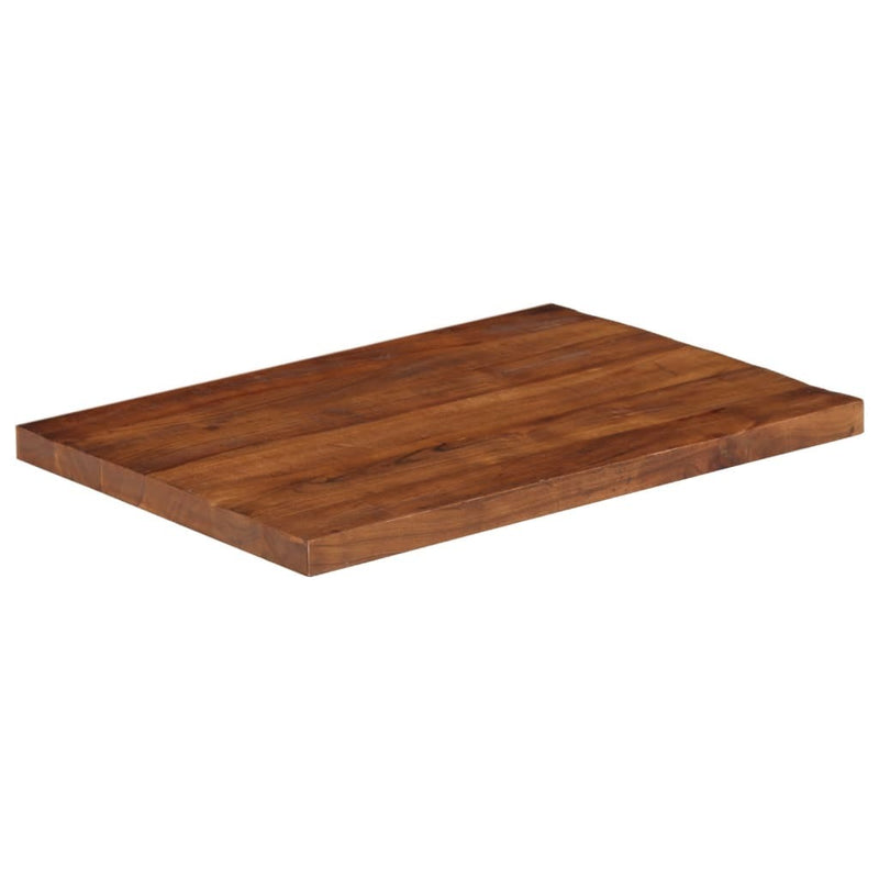 Table Top 80x70x3.8 cm Rectangular Solid Wood Reclaimed