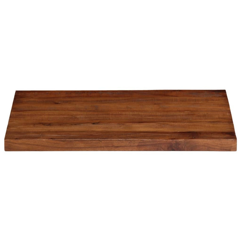 Table Top 80x70x3.8 cm Rectangular Solid Wood Reclaimed