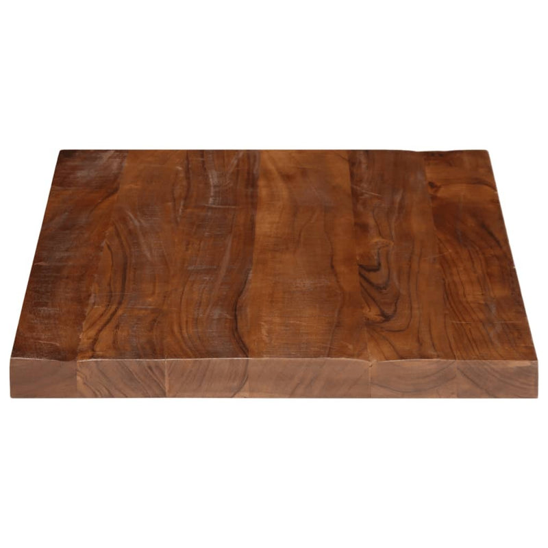 Table Top 80x70x3.8 cm Rectangular Solid Wood Reclaimed