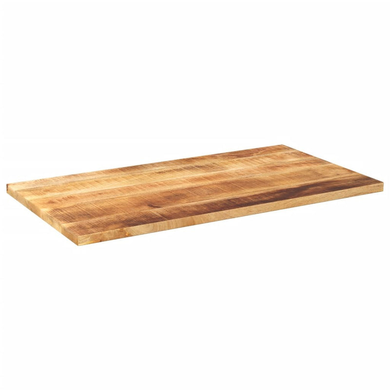 Table Top 110x60x3.8 cm Rectangular Solid Wood Rough Mango