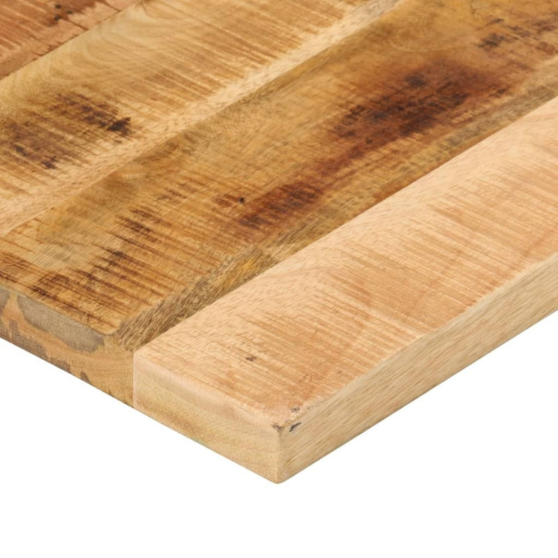 Table Top 110x60x3.8 cm Rectangular Solid Wood Rough Mango