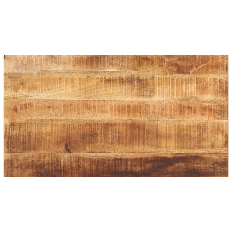 Table Top 110x60x3.8 cm Rectangular Solid Wood Rough Mango