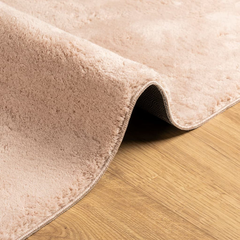 Rug HUARTE Short Pile Soft and Washable Blush 160x230 cm