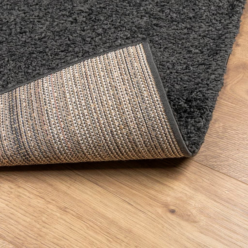 Shaggy Rug PAMPLONA High Pile Modern Anthracite 120x170 cm