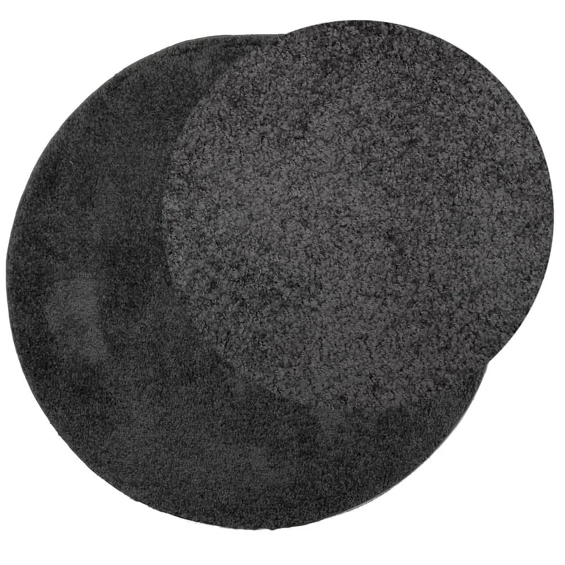 Shaggy Rug PAMPLONA High Pile Modern Anthracite  100 cm