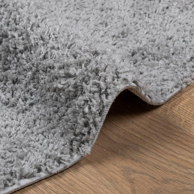 Shaggy Rug PAMPLONA High Pile Modern Grey  80 cm