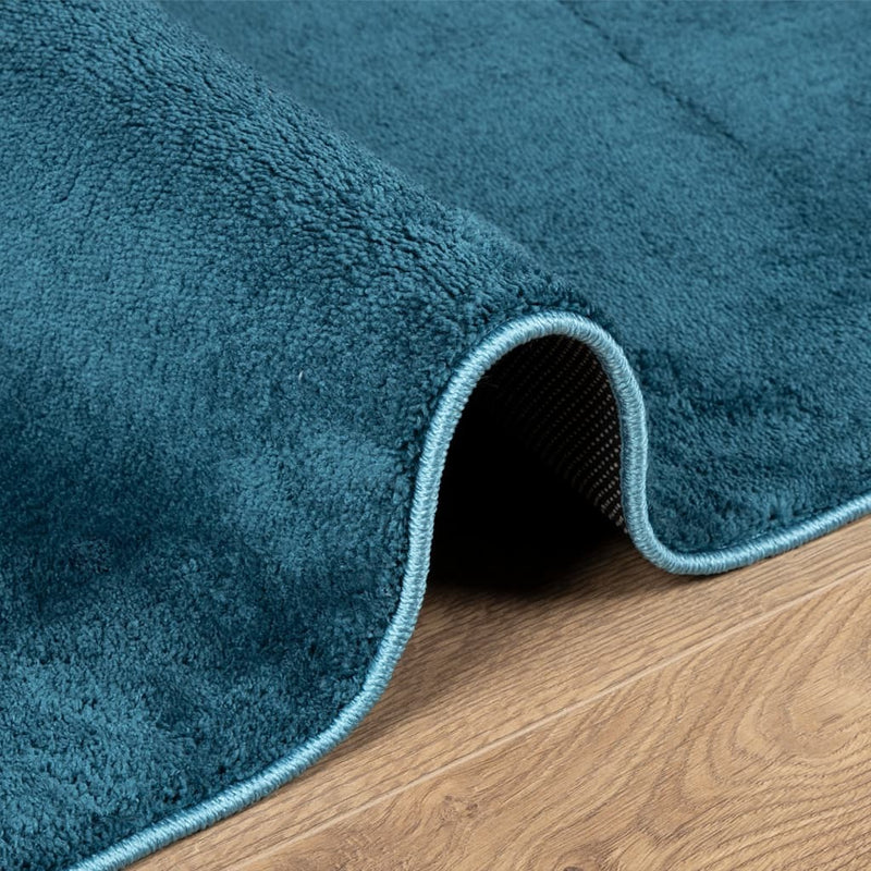 Rug OVIEDO Short Pile Turquoise 160x230 cm