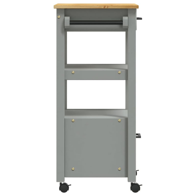 Kitchen Trolley MONZA 48x40x90 cm Solid Wood Pine