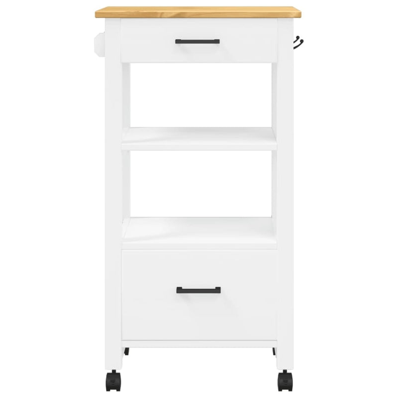 Kitchen Trolley MONZA 48x40x90 cm Solid Wood Pine