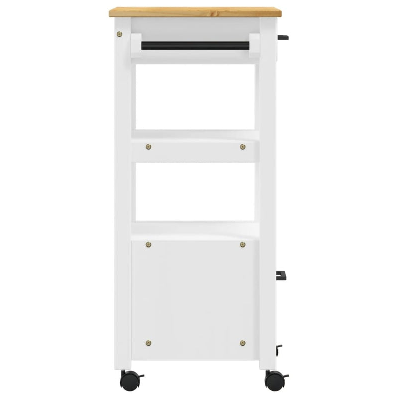 Kitchen Trolley MONZA 48x40x90 cm Solid Wood Pine