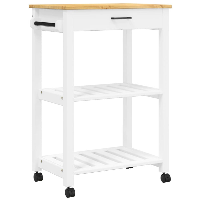 Kitchen Trolley MONZA 60x40x90 cm Solid Wood Pine