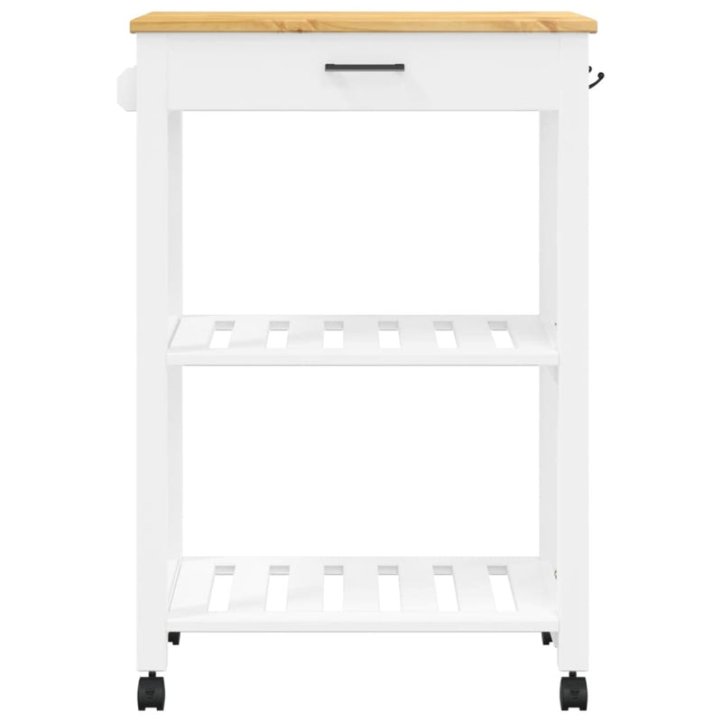 Kitchen Trolley MONZA 60x40x90 cm Solid Wood Pine