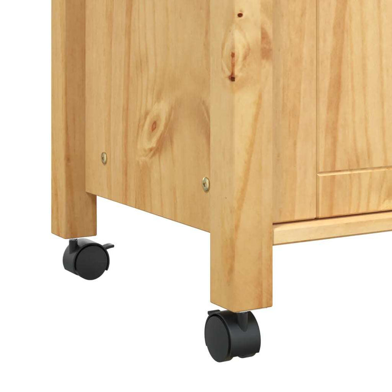 Kitchen Trolley MONZA 84x40x90 cm Solid Wood Pine