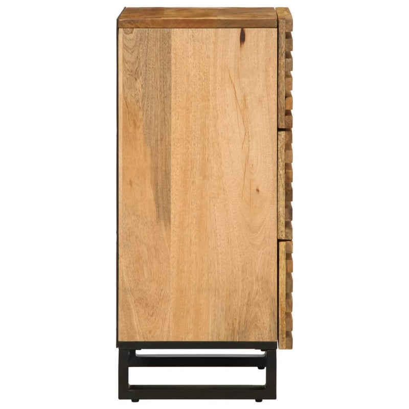 Sideboard 40x34x75 cm Solid Wood Rough Mango