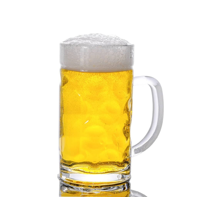 Beer Mugs with Handle Glass 6 pcs 500 ml