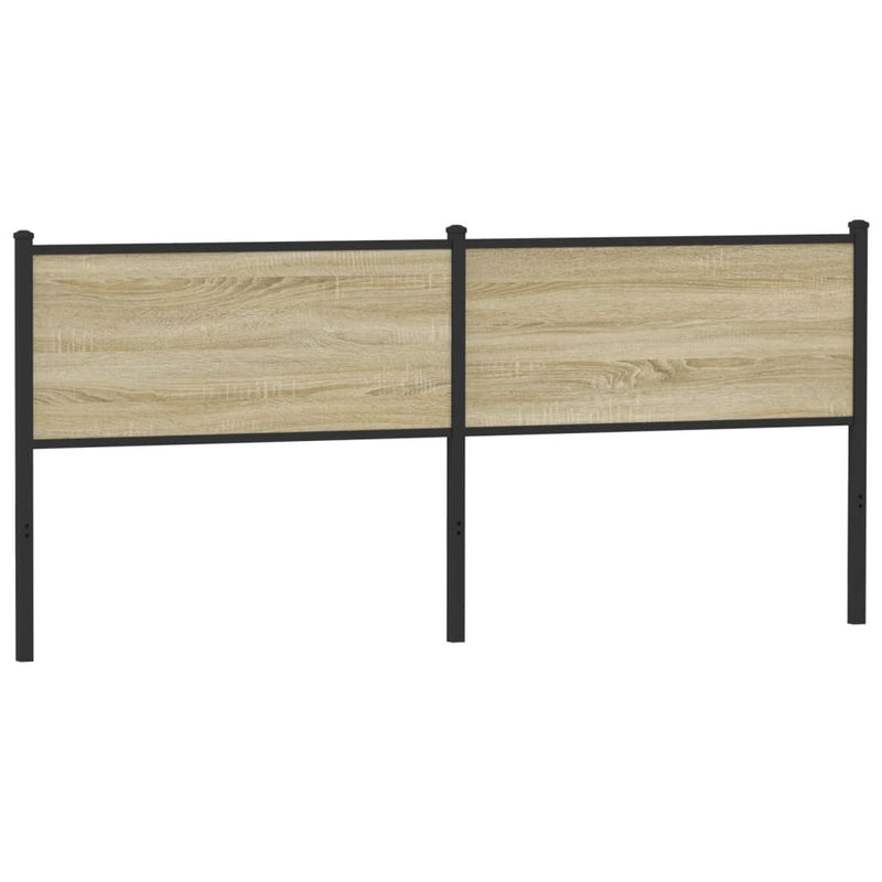 Headboard Sonoma 200 cm Engineered Wood and Steel