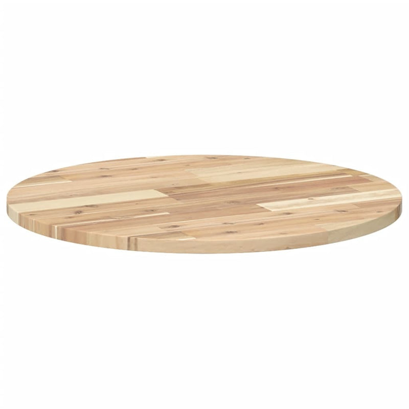 Table Top Round 60x2 cm Solid Wood Acacia