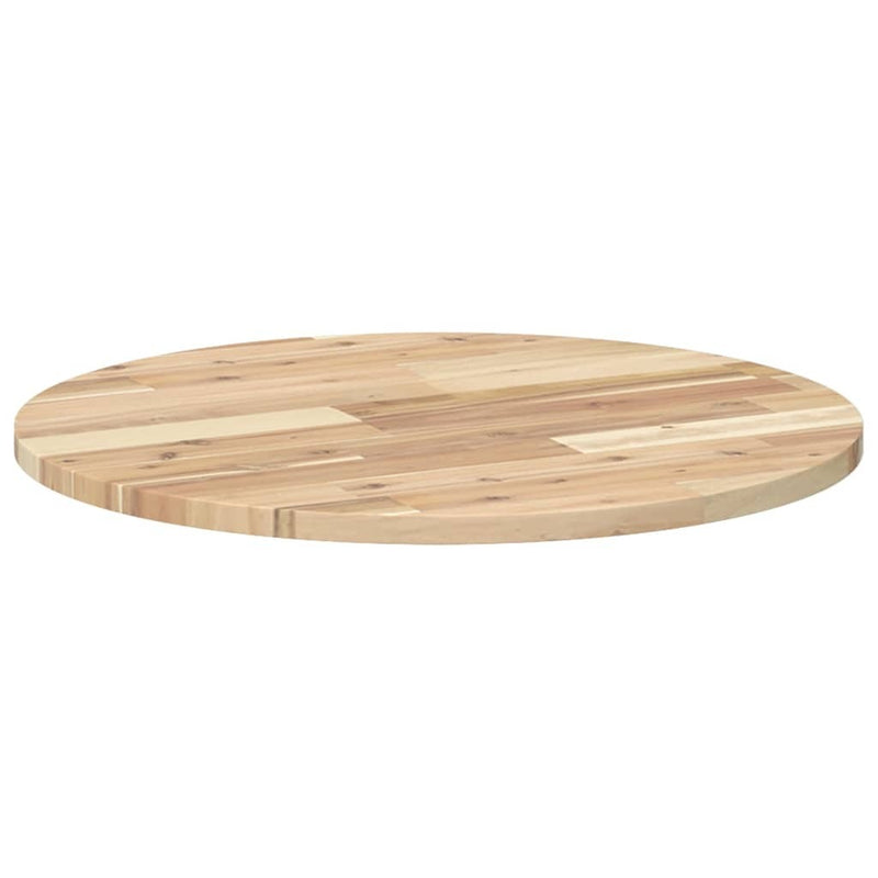 Table Top Round 60x2 cm Solid Wood Acacia