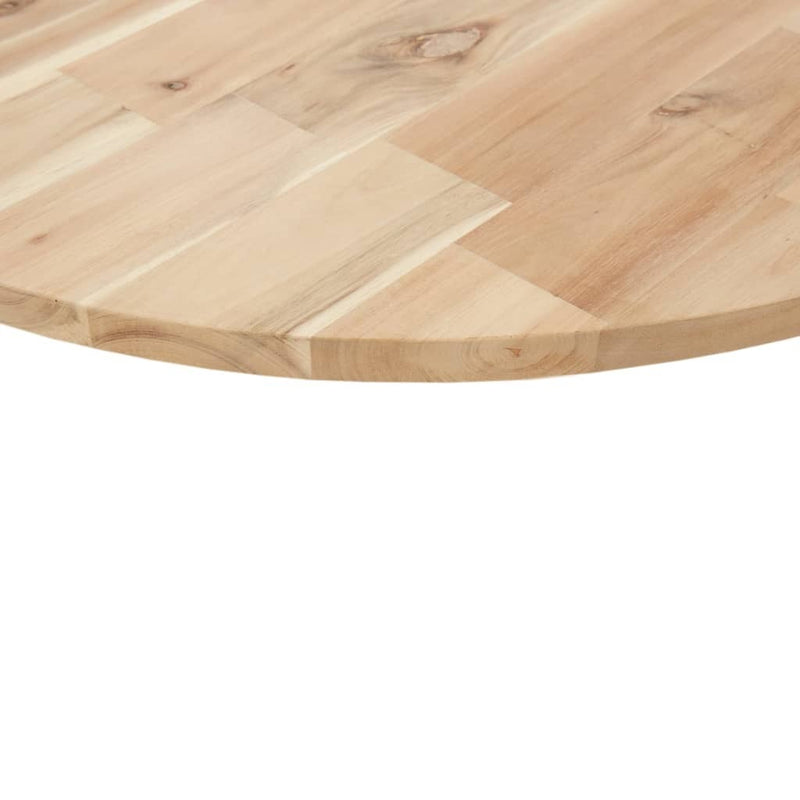 Table Top Round 60x2 cm Solid Wood Acacia