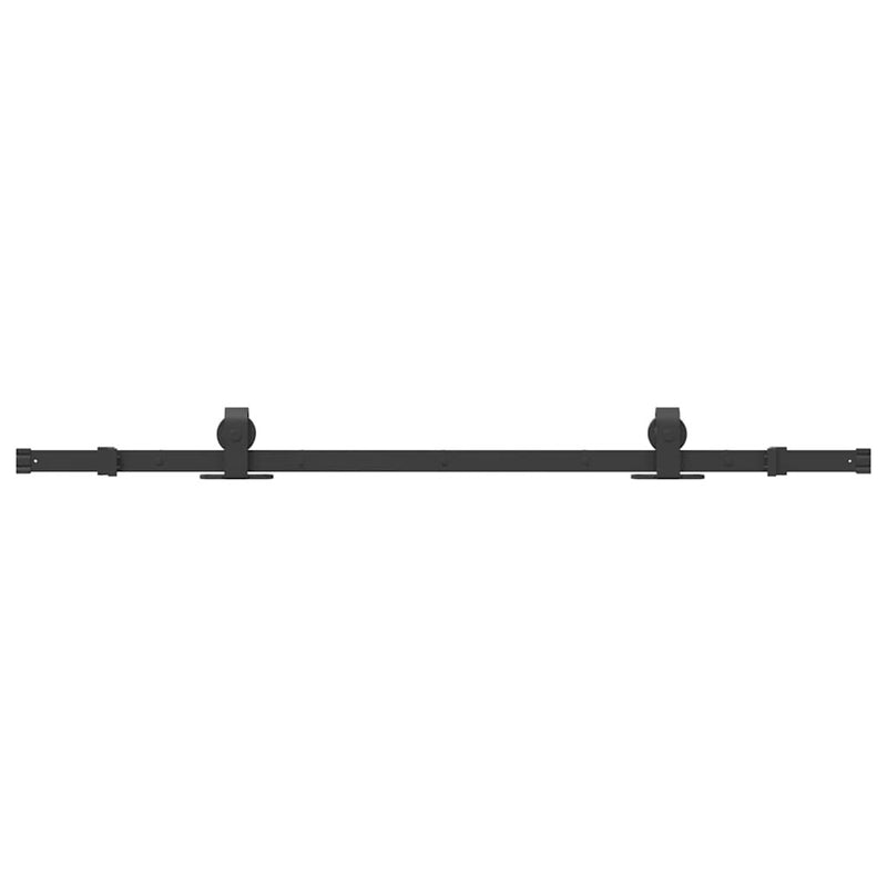 Sliding Door Hardware Kit 152 cm Steel Black