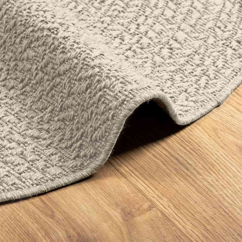 Rug ZIZUR Cream  90 cm Jute Look Indoor and Outdoor