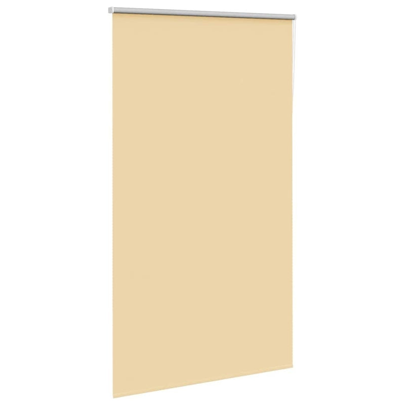 Roller Blind Blackout Beige 125x210 cm Fabric Width 121.6 cm Polyester