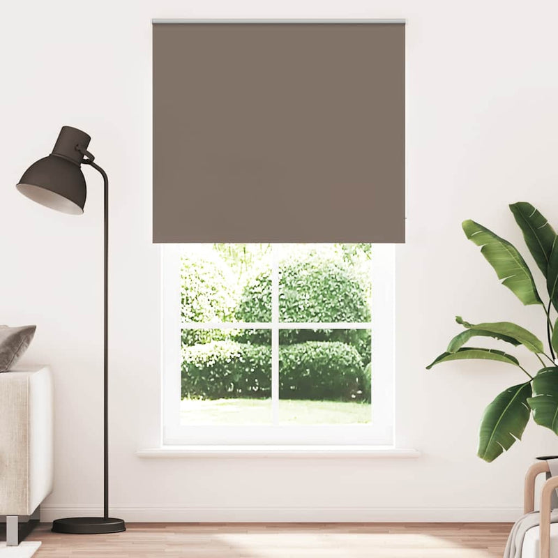 Roller Blind Blackout Coffee 140x230 cm Fabric Width 136.6 cm Polyester