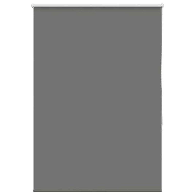 Roller Blind Blackout Grey 100x175 cm Fabric Width 95.7 cm Polyester