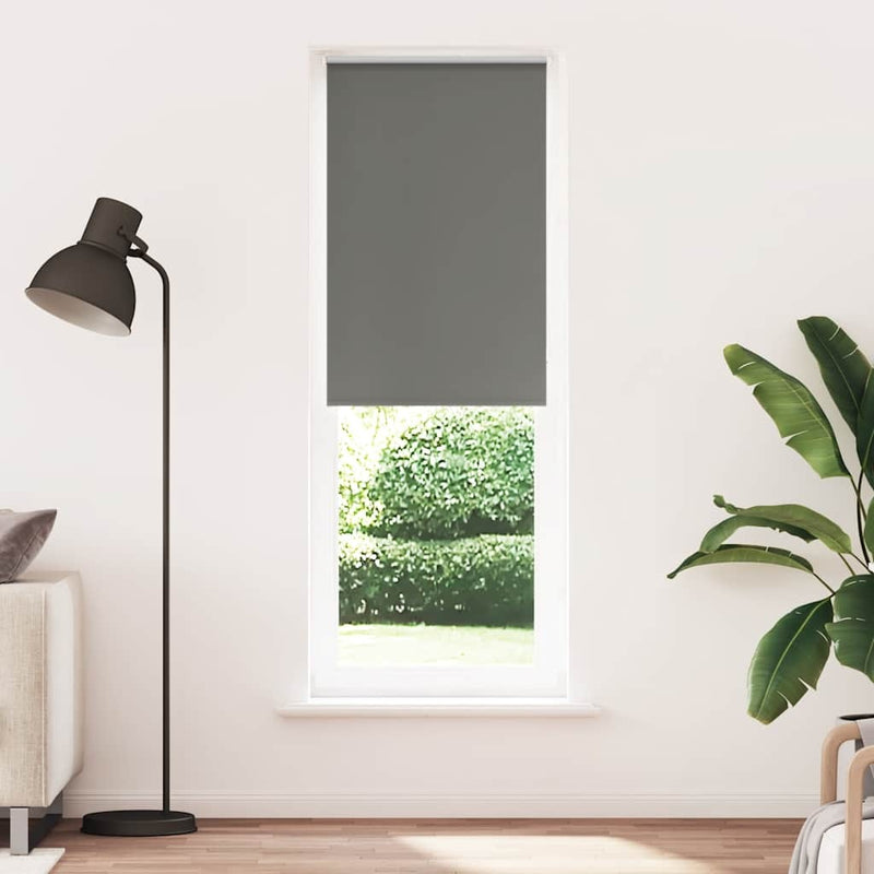 Roller Blind Blackout Grey 70x230 cm Fabric Width 65.7 cm Polyester