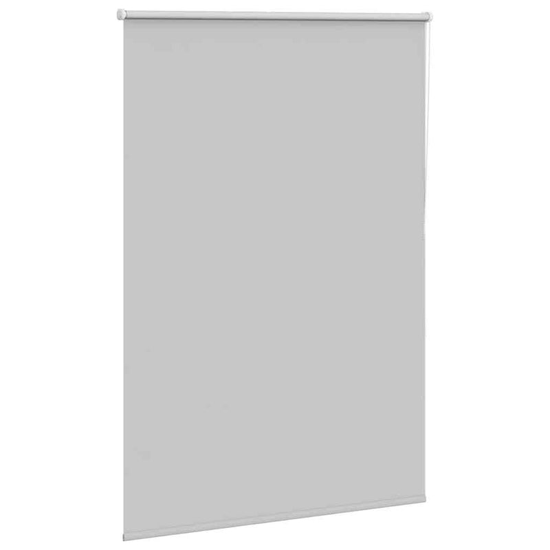 Roller Blind Blackout Light Grey 100x130 cm Fabric Width 95.7 cm Polyester