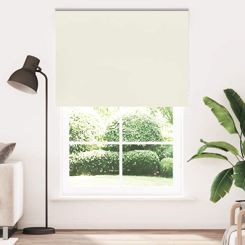 Roller Blind Blackout Off White 145x210 cm Fabric Width 141.6 cm Polyester