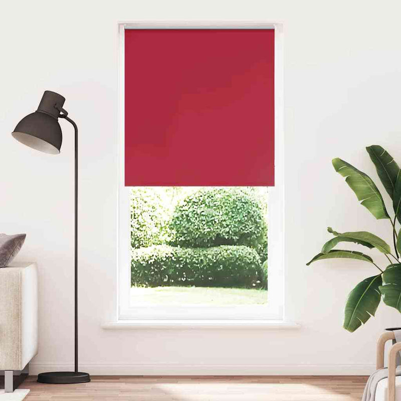 Roller Blind Blackout Red 90x210 cm Fabric Width 85.7 cm Polyester