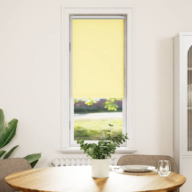 Roller Blind Blackout Yellow 60x175 cm Fabric Width 55.7 cm Polyester