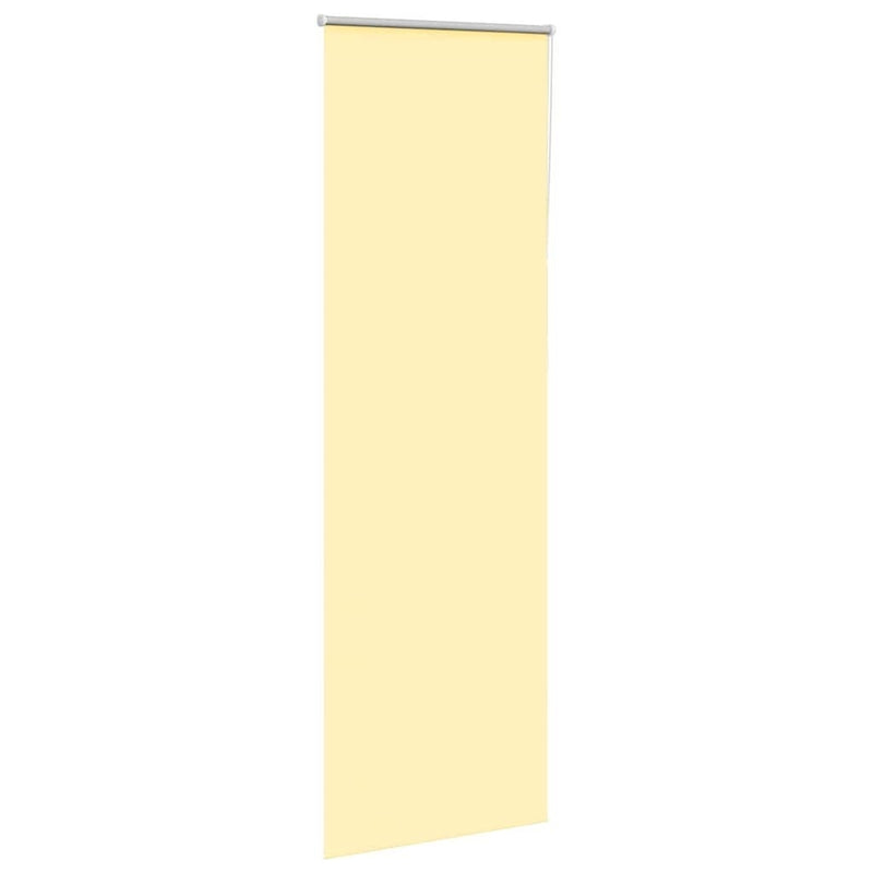 Roller Blind Blackout Yellow 75x230 cm Fabric Width 70.7 cm Polyester