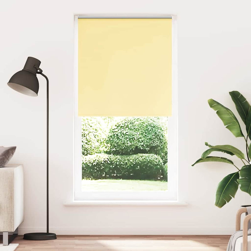 Roller Blind Blackout Yellow 95x230 cm Fabric Width 90.7 cm Polyester